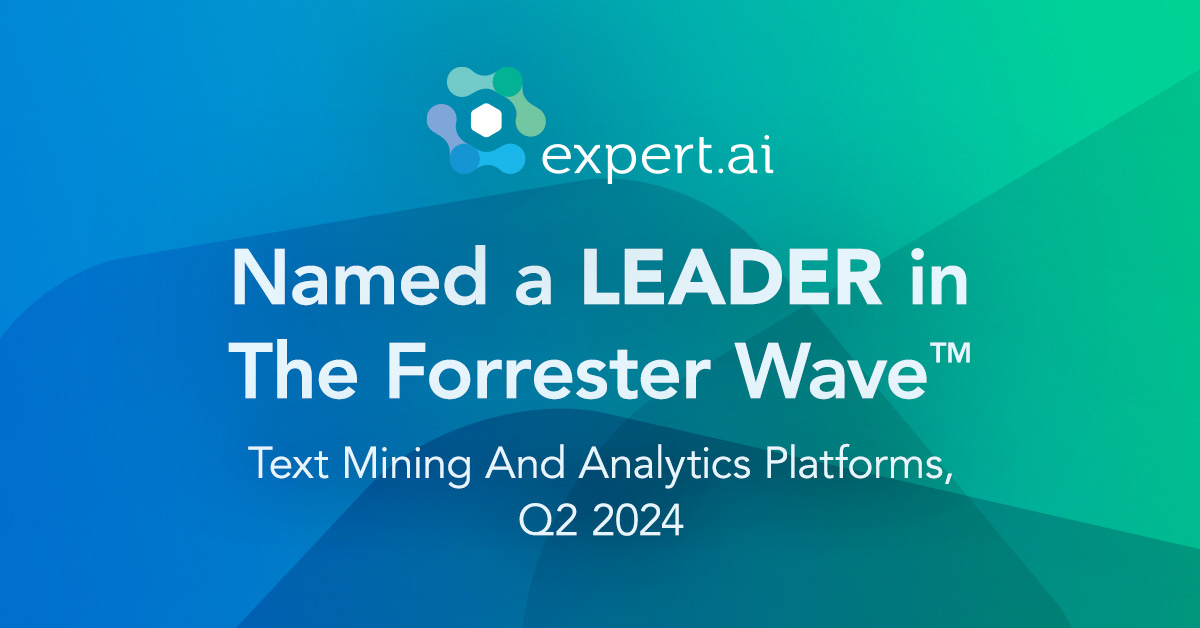 Expert.ai “Leader” nelle piattaforme di Text Mining e Analytics